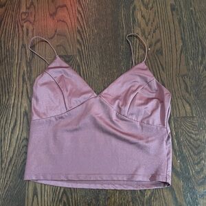SHEIN Mauve Crop Top